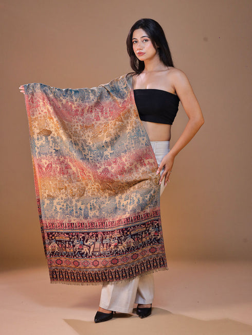 Women's Jamawar Wool Stole